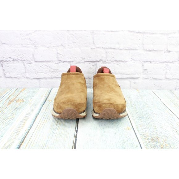 LL Bean Brown Leather Waterproof Insulated Slip-On Snow Sneaker 5 Shoes 8 W - Picture 4 of 9